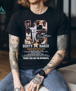 Dusty Baker Houston Astros 2020 – 2023 Thank You For The Memories T Shirt