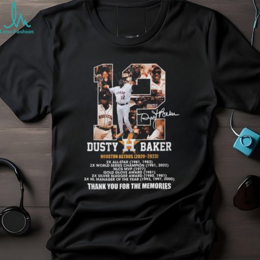 Dusty Baker Houston Astros 2020 – 2023 Thank You For The Memories T Shirt