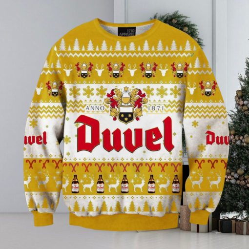 Duvel Beer 3D Print Christmas Sweater