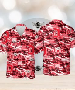 Duvel Beer Hawaiian Sea Island Pattern Hawaiian Shirt, Summer Beer Hawaiian Shirt