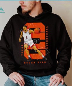 Dylan Disu College Number WHT Texas Basketball T Shirt