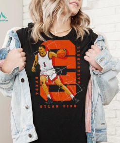 Dylan Disu College Number WHT Texas Basketball T Shirt