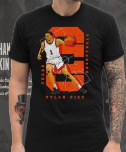 Dylan Disu College Number WHT Texas Basketball T Shirt