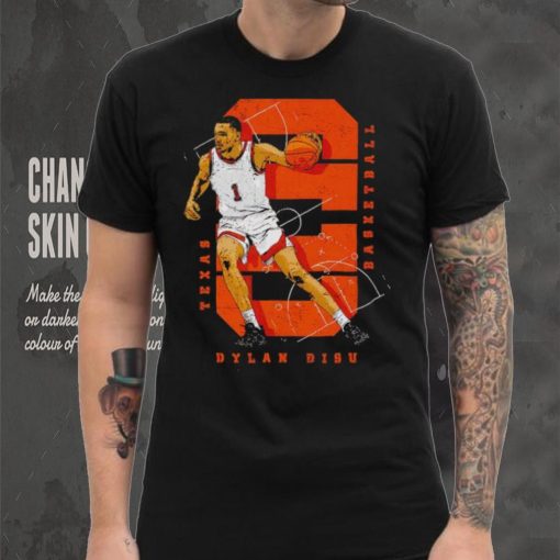 Dylan Disu College Number WHT Texas Basketball T Shirt