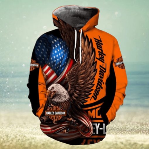 Eagle Harley Davidson 3D Printed Hoodie