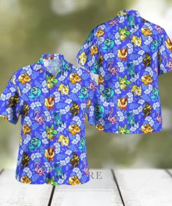 Eevee Tropical Beach Hawaiian Shirt And Short Combo Gift For Fans