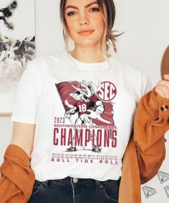 Elephant Mascot Alabama 2023 SEC Football Champion T Shirt