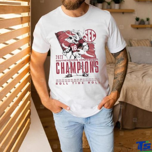 Elephant Mascot Alabama 2023 SEC Football Champion T Shirt