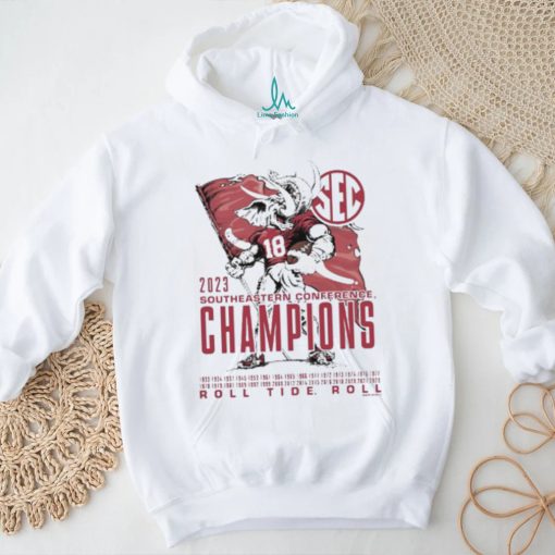 Elephant Mascot Alabama 2023 SEC Football Champion T Shirt