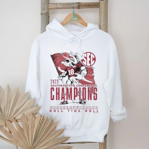 Elephant Mascot Alabama 2023 SEC Football Champion T Shirt