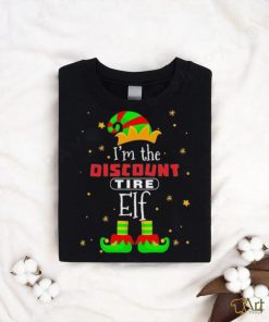 Elf I’m The Discount Elf Logo Merry Christmas Shirt