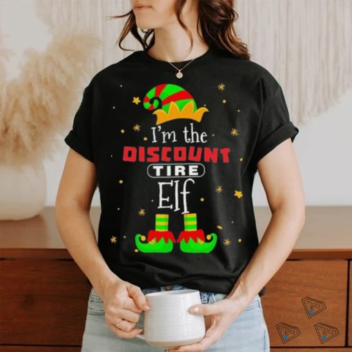 Elf I’m The Discount Elf Logo Merry Christmas Shirt
