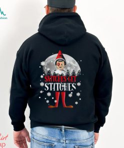 Elf on the Shelf snitches get stitches Christmas shirt