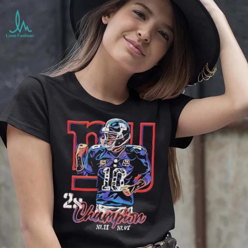 Eli Manning 2x Champion shirt