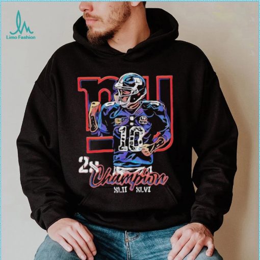 Eli Manning 2x Champion shirt