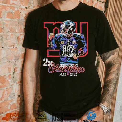 Eli Manning 2x Champion shirt