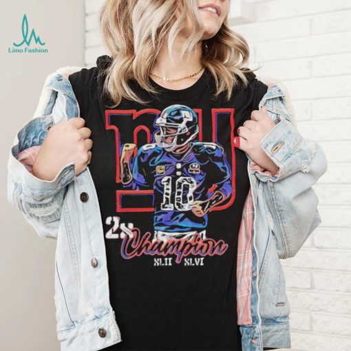 Eli Manning 2x Champion shirt