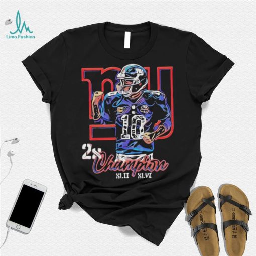 Eli Manning 2x Champion shirt