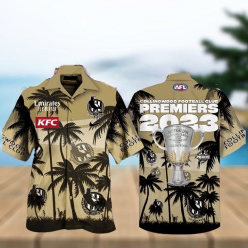 Emirates Fly Better KFC Collingwood Football Club Coconut Tree Design Hawaiian Shirt