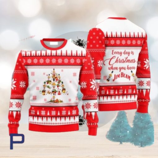 Everyday Is Christmas When U Have Jim Beam Ugly Christmas Sweater, Gift for Christmas Holiday