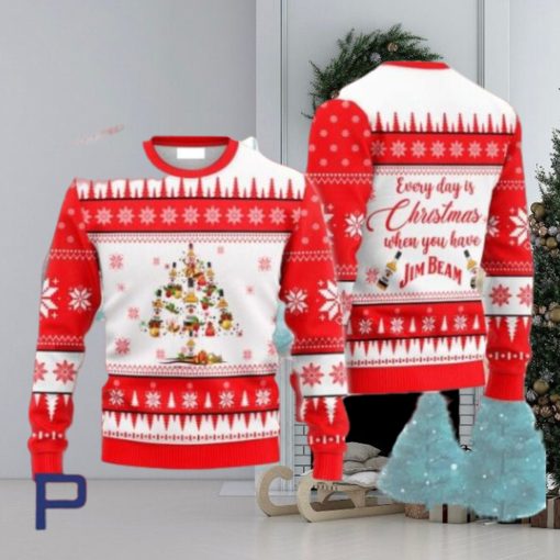 Everyday Is Christmas When U Have Jim Beam Ugly Christmas Sweater, Gift for Christmas Holiday