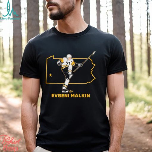 Evgeni Malkin 71 Pittsburgh Penguins state star shirt
