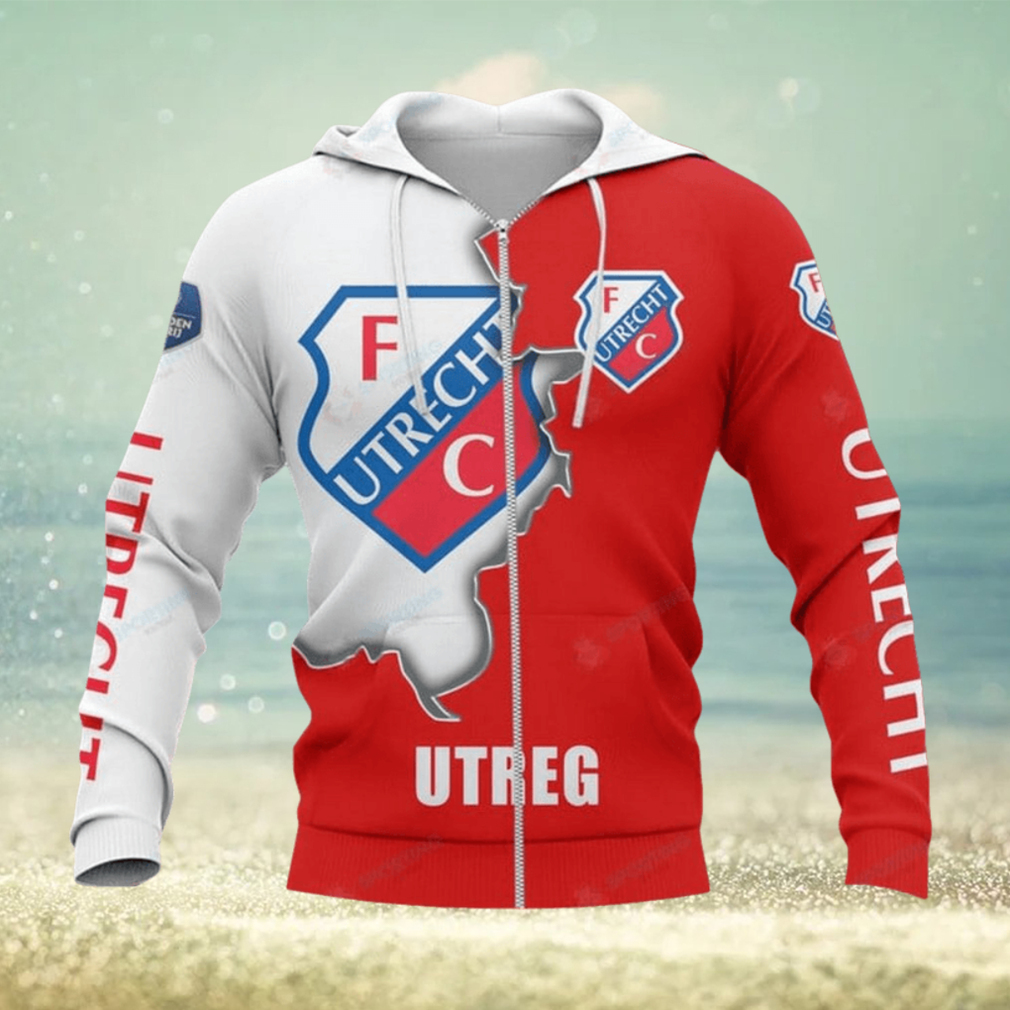 FC Utrecht Logo Zip Up Hoodie FC Utrecht Logo Zip Up Hoodie