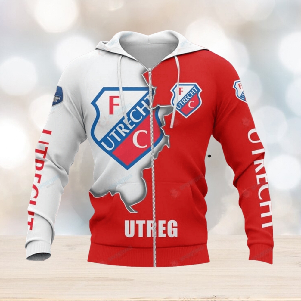 FC Utrecht Logo Zip Up Hoodie FC Utrecht Logo Zip Up Hoodie