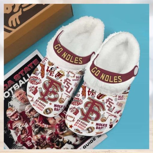 FSU Go Noles FLEECE CLOGS