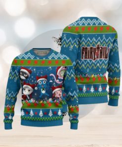 Fairy Tail Anime Ugly Christmas Sweater Custom Happy and Friend Xmas Gift