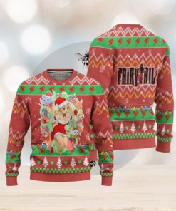 Fairy Tail Anime Ugly Christmas Sweater Custom Pink Xmas Gift