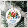 Family Bluey Dog Christmas Ornament, Bluey Christmas Tree Decorations