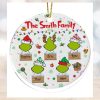 Family Grinch Christmas Ornament, Custom Family Ornament