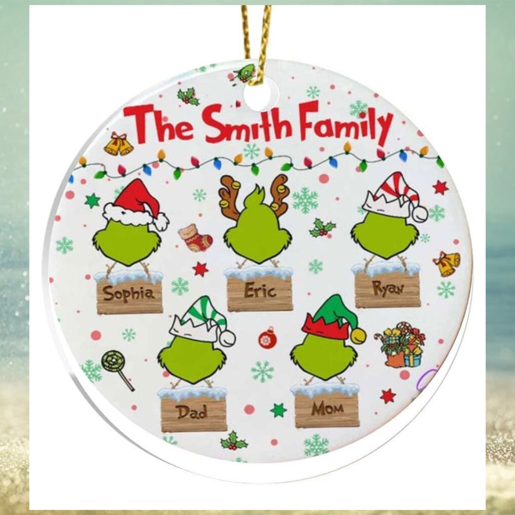 Family Grinch Christmas Ornament, Custom Family Ornament Family Grinch Christmas Ornament, Custom Family Ornament