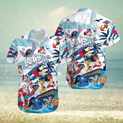 disney themed hawaiian shirt