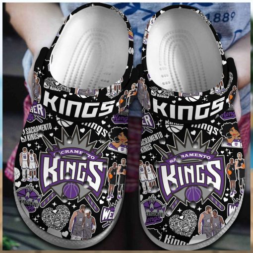 Fans Celebrate Basketball Glory Sacramento Kings National Basketball Association Inspired Comfort Clog