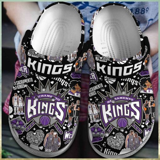 Fans Celebrate Basketball Glory Sacramento Kings National Basketball Association Inspired Comfort Clog