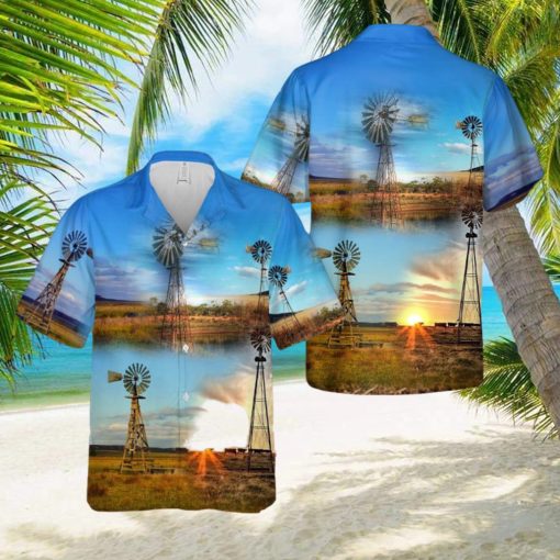 Farm Windmill Hawaiian Shirt Aloha Summer