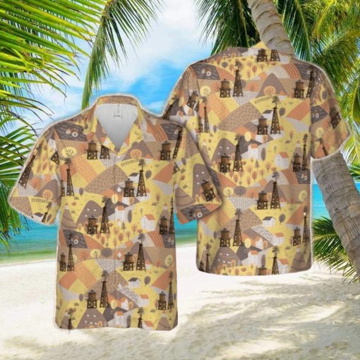 Farm Windmill and Water Tank Hawaiian Shirt Men Women Gift Summer