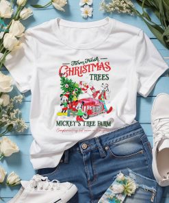 Farm fresh Christmas trees Mickey’s tree farm retro shirt