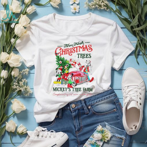 Farm fresh Christmas trees Mickey’s tree farm retro shirt