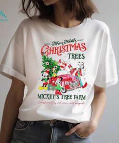 Farm fresh Christmas trees Mickey’s tree farm retro shirt