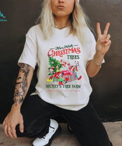 Farm fresh Christmas trees Mickey’s tree farm retro shirt