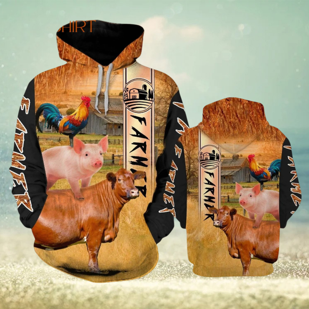 Farmer Animal Orange Amazing 3d All Over Print Hoodie Farmer Animal Orange Amazing 3d All Over Print Hoodie