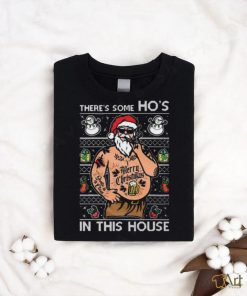 Fat Santa Claus there’s some Ho’s in this house ugly christmas 2023 T shirt