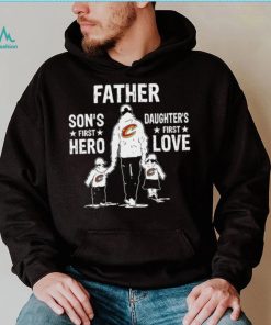 Father son’s first hero daughter’s first love Cleveland Cavaliers basketball logo shirt