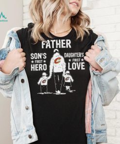 Father son’s first hero daughter’s first love Cleveland Cavaliers basketball logo shirt