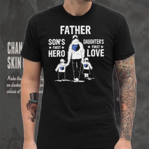 Father son’s first hero daughter’s first love Memphis Grizzlies basketball logo shirt