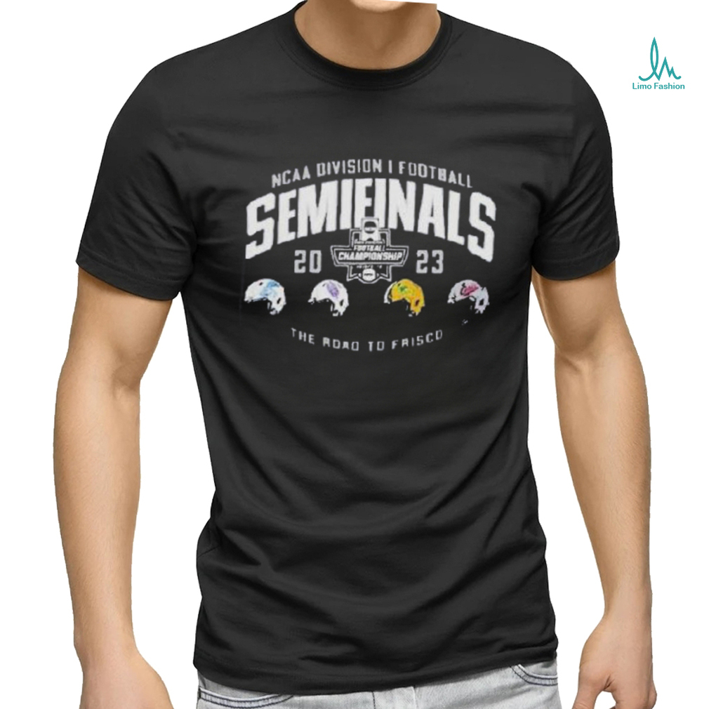 Fcs 2023 Ncaa Division I Football Semifinals The Road To Frisco 4 Teams Helmet T Shirt Fcs 2023 Ncaa Division I Football Semifinals The Road To Frisco 4 Teams Helmet T Shirt