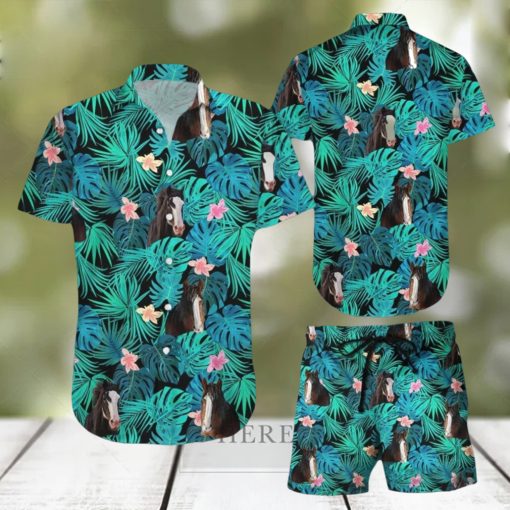 Felobo Hawaiian Shirt & Short Blue For Men And Women